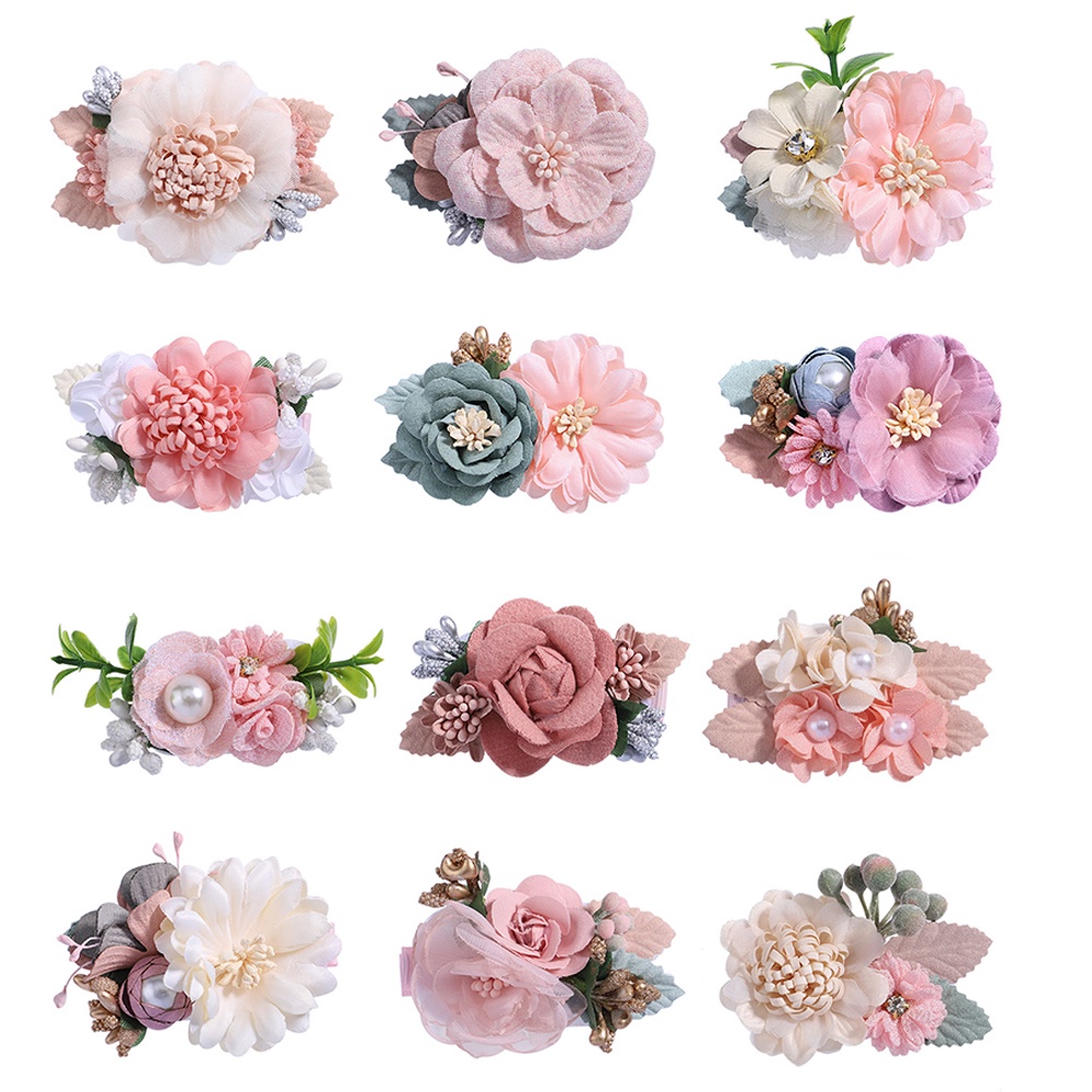 Kẹp tóc bé gái KIDSBOWS trang trí hoa đính ngọc trai thời trang nhiều kiểu tùy chọn