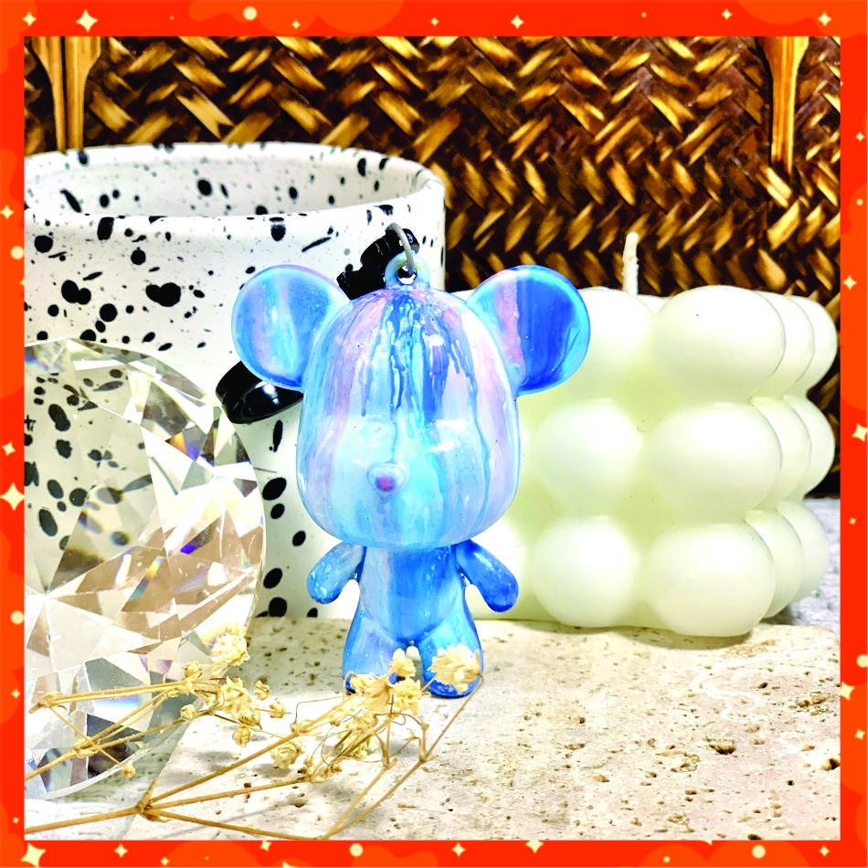 Màu Acrylic đổ loang Chicken 5D DIY tự làm móc khóa gấu Bearbric đổ màu sáng tạo Acrylic Pouring chai 30ml