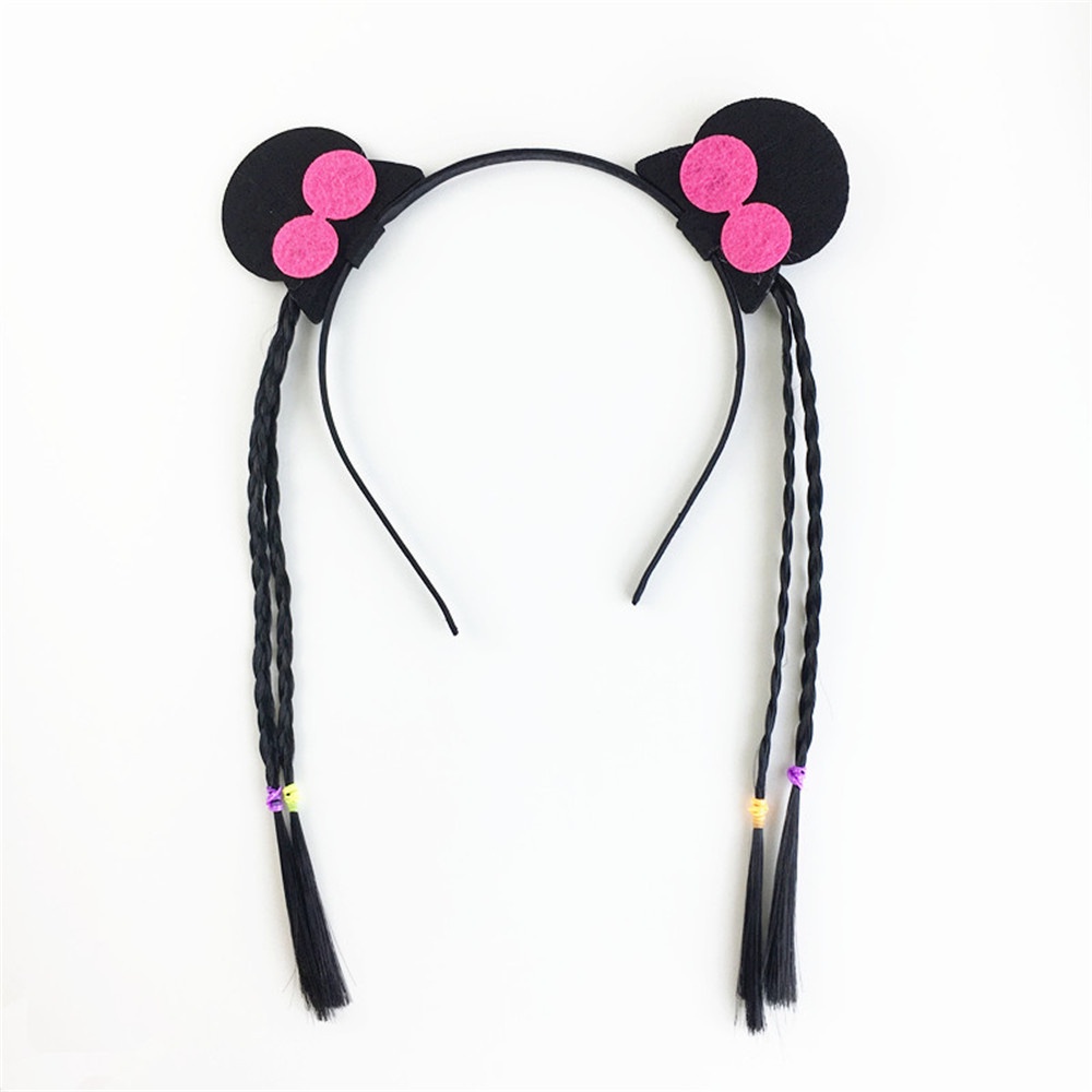 Băng Đô Cài Tóc Giả Thắt Bím Dễ Thương Cho Bé Gái