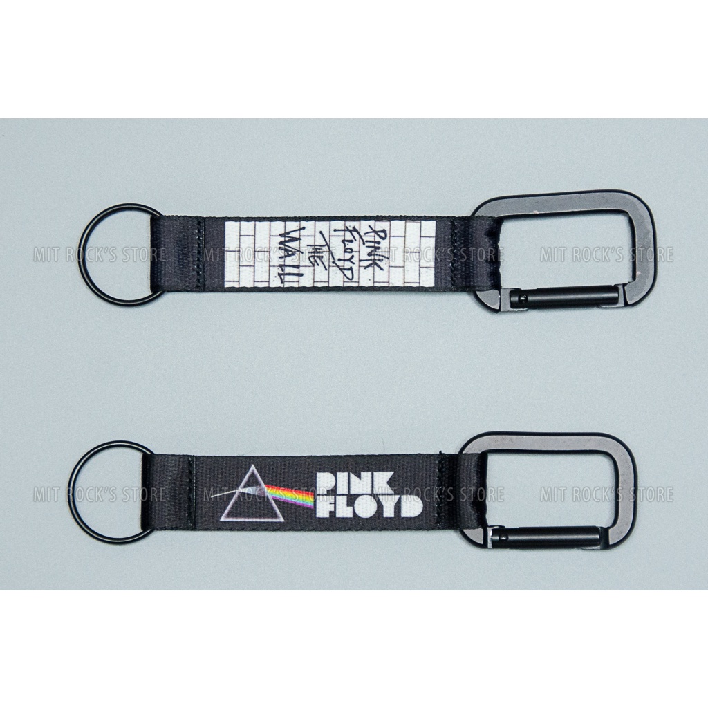 Móc khoá Pink Floyd - Móc khoá Carabiner - Móc khoá treo hình ban nhạc rock - Móc khoá cài - Móc kho