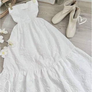 💢💢Váy xòe cúp ngực xốp hoa dáng dài🌸🌸