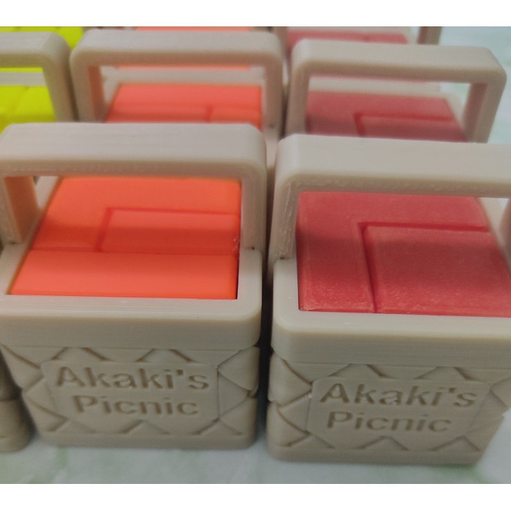 Đồ chơi trí tuệ_Thử thách trí não_ Akaki's Picnic Basket Puzzle_Hack não &amp; Xoắn não_IQ Toy_Thông minh_Trí Tuệ_ In 3D