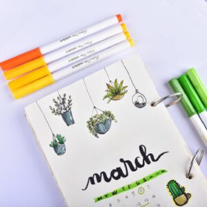 Bộ 20 màu bút Fiber Pen Pastel Thiên Long Colorkit bút trang trí sổ bullet journal viết tiêu đề calligraphy