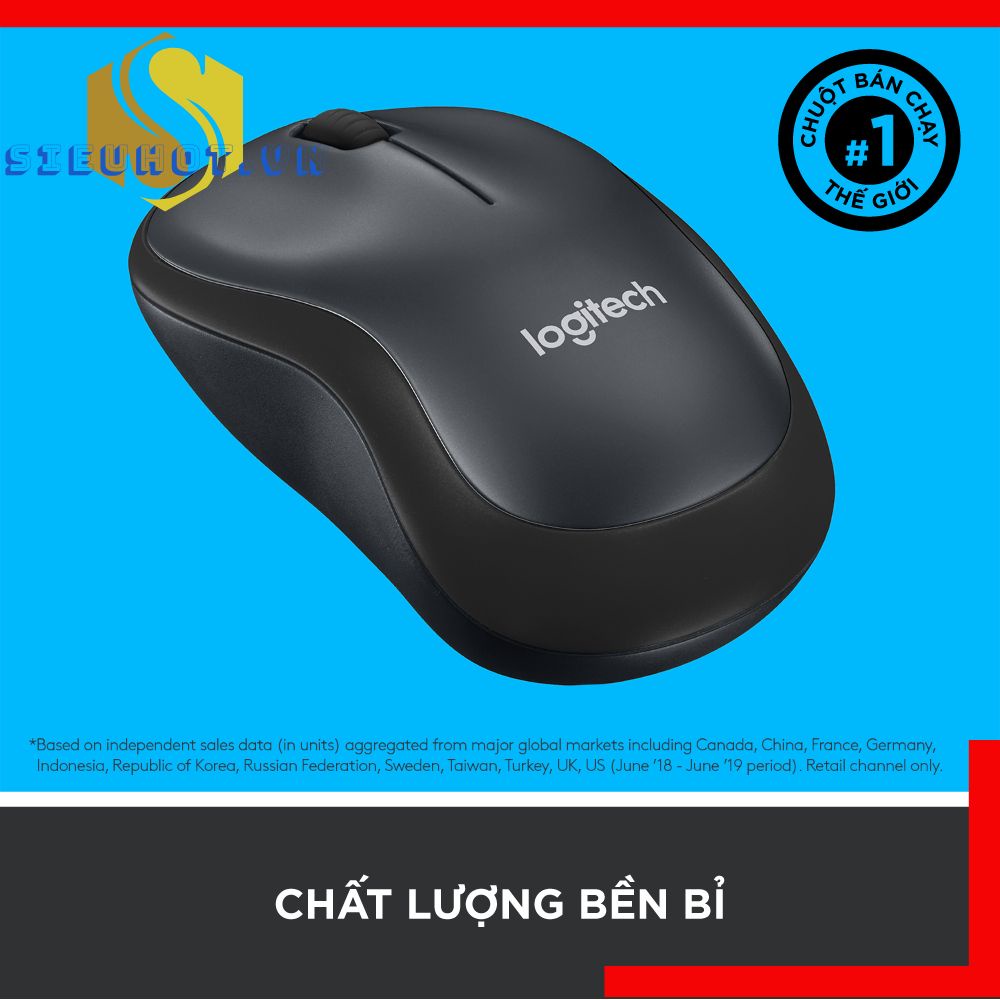 Chuột không dây máy vi tính LOGITECH M220 mouse laptop pc văn phòng giảm tiếng ồn