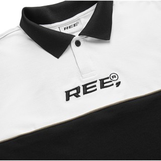 Local Brand Ree - Áo Polo Basic Trắng Phối Đen