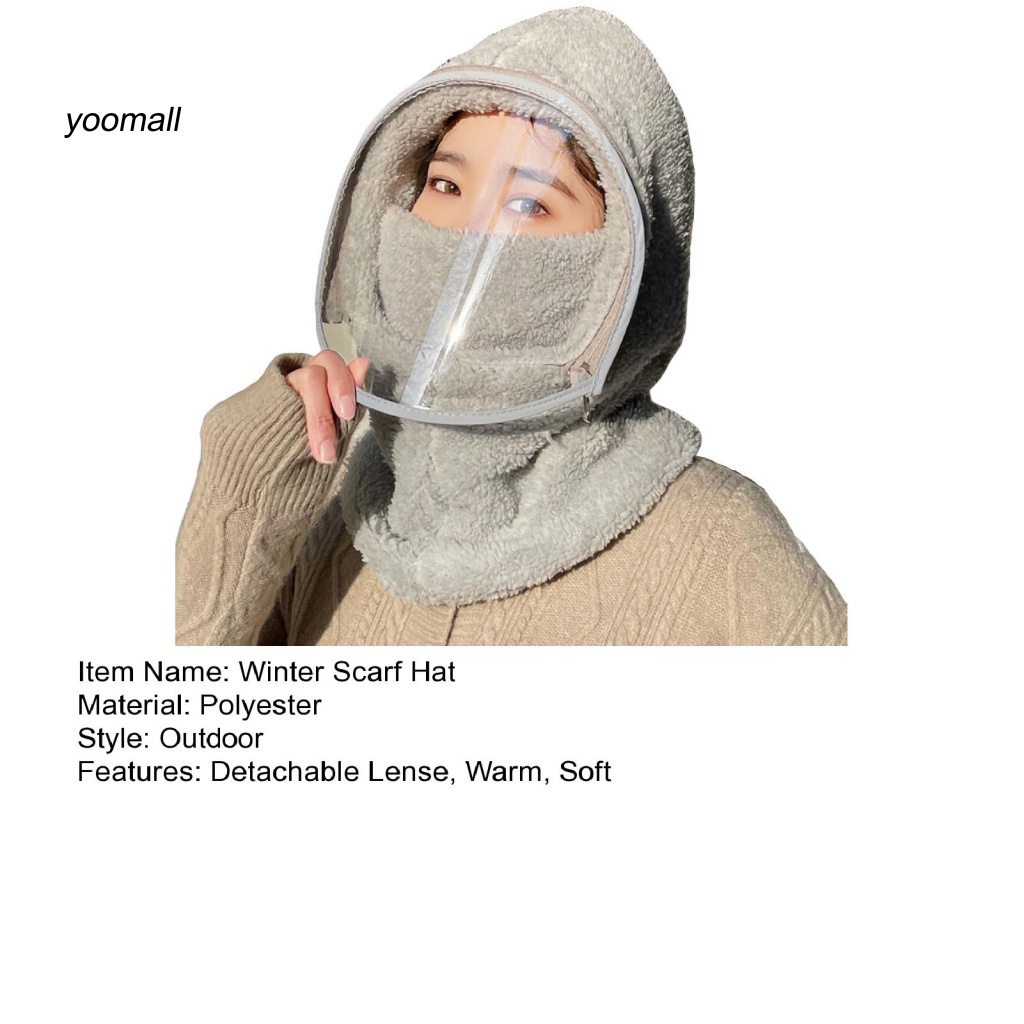 / Yo / Mũ Che Mặt Giữ Ấm Chống Sương Mù Bảo Vệ Tai Dùng Khi Đi Trượt Tuyết Mùa Đông