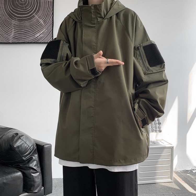Áo khoác unisex thu đông thời trang có túi hai bên tay
