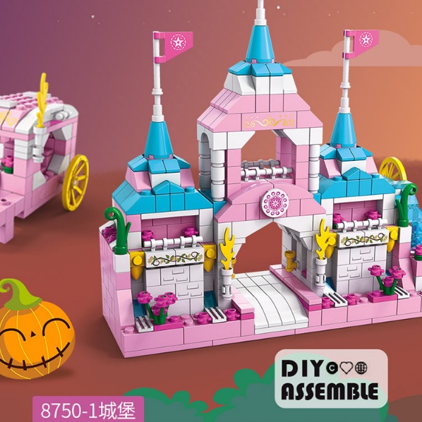 Bộ Đồ Chơi Xếp Hình, Lắp Ghép 1000 Chi Tiết- 6 Trong 1: Xe Cảnh Sát, Xe Cứu Hỏa, Xe Cứu Thương, Xe Xây Dựng, Tàu Sân Bay