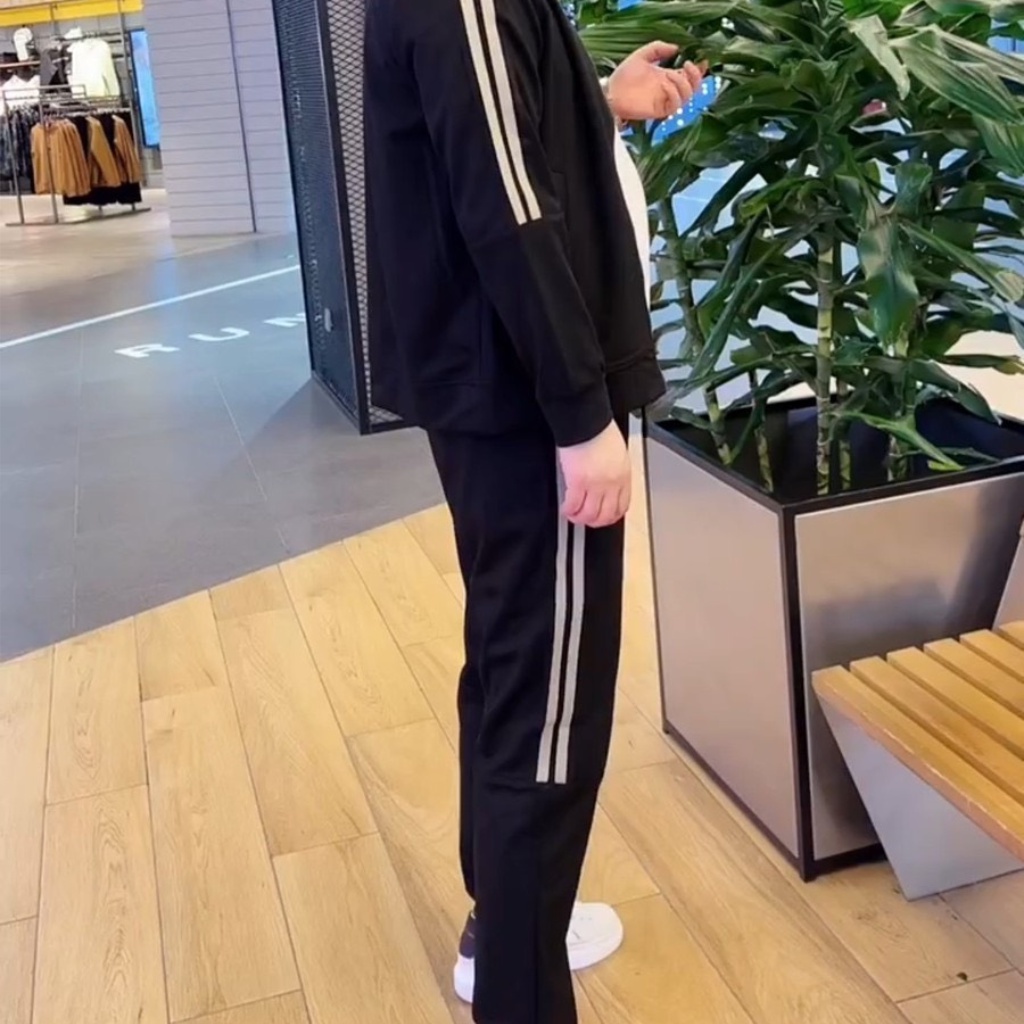 Quần áo thu đông nam,Bộ nỉ nam,Bộ thể thao nam thu đông bộ logo thêu hổ