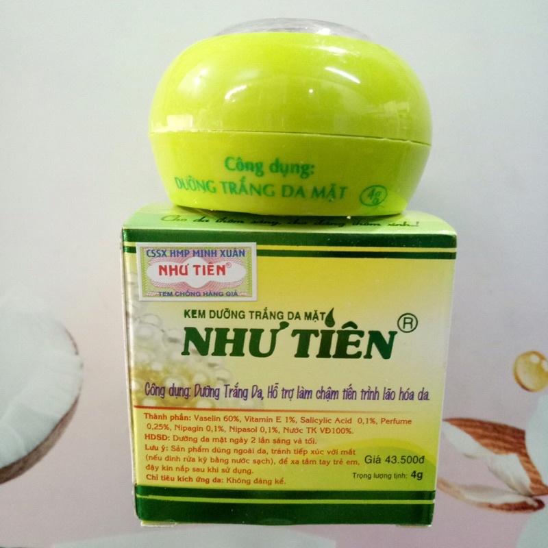 KEM NHƯ TIÊN XANH DƯỠNG TRẮNG DA MẶT