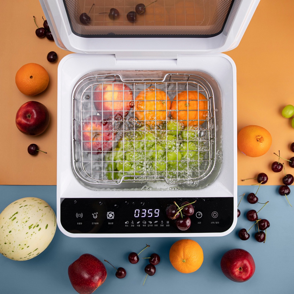 Máy rửa thực phẩm HEIMCHEF, máy rửa rau củ quả thịt cá, dung tích 9L