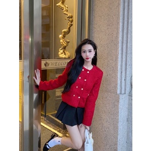 Ảnh thật 4 hình cuối-HC626.Áo khoác Tweed dáng ngắn phong cách Âu Mỹ kiểu US Zar sang chảnh