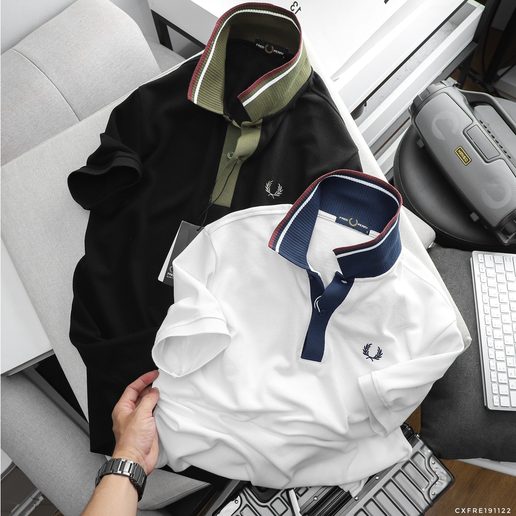 [ XUẤT XỊN ] Áo thun polo thời trang , áo thun cổ trụ nam, mắt vải cá mập xịn mịn, phối viền tinh tế 191122