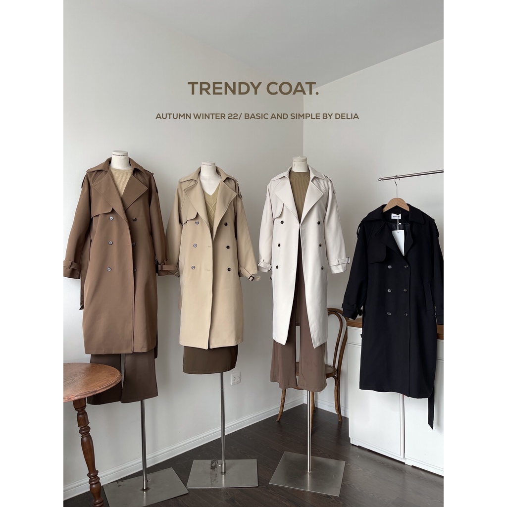 9913 ÁO MANGTO DÁNG DÀI 6 CÚC