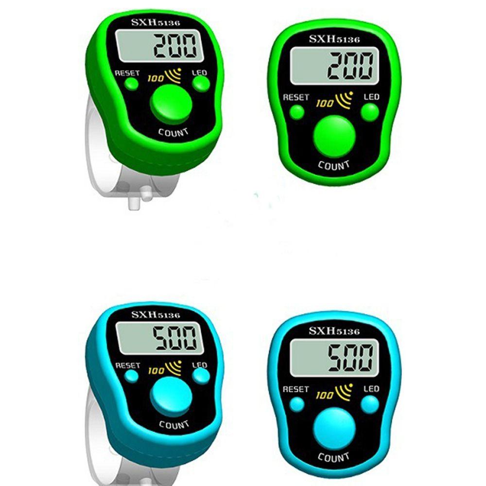 Máy Đếm Số Điện Tử Dệt Thủ Công Nhiều Màu Sắc Có Đèn Nền LED Hiển Thị Kỹ Thuật Số