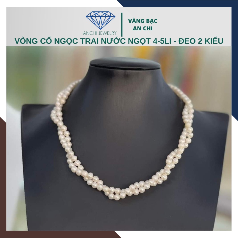 Vòng cổ hạt trai đen ánh tím - độ bóng 4A - ít vết sinh trưởng, Anchi jewelry - NHIỀU MẪU LỰA CHỌN