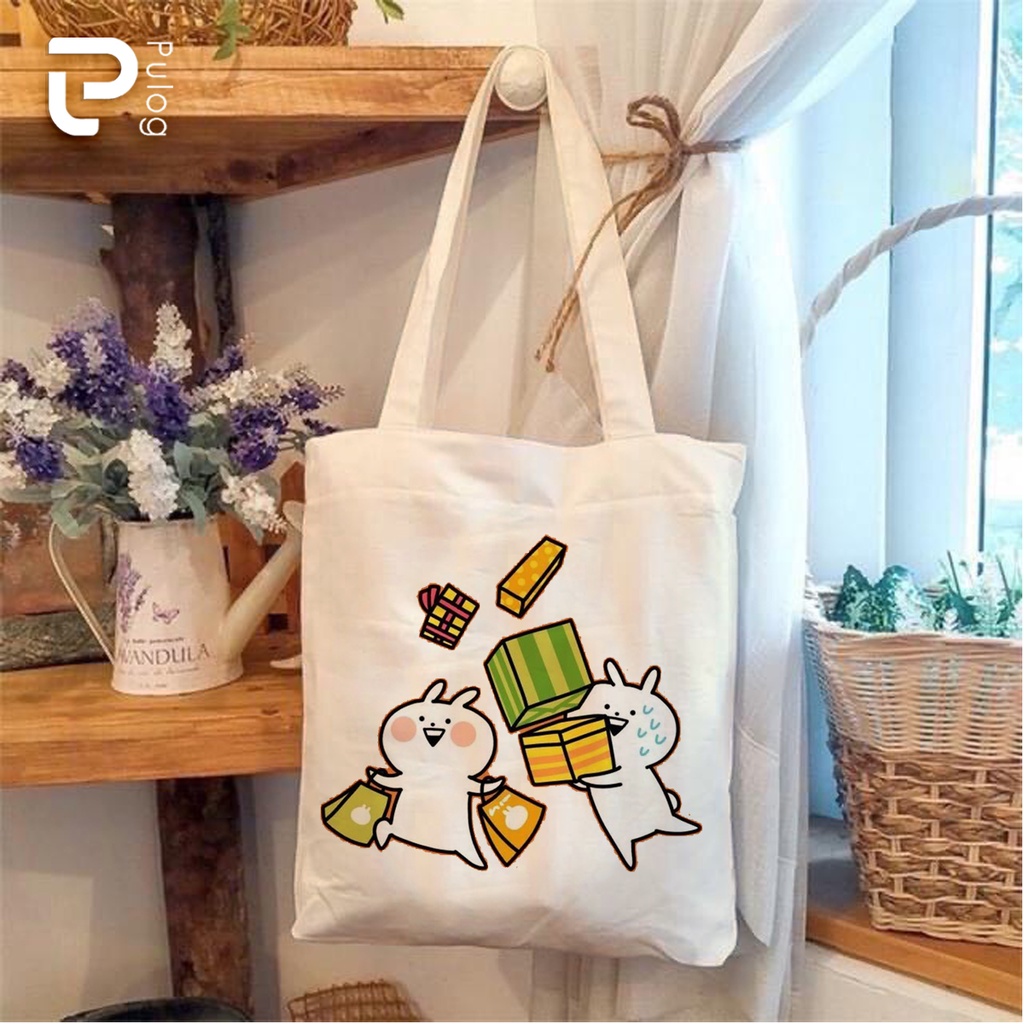 In ấn túi tote vải canvas theo yêu cầu kích thước 38x33cm