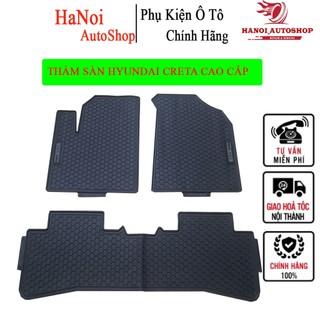 Thảm lót sàn Hyundai Creta cao cấp, mẫu thảm lót sàn tổ ong dày dặn chống nước, giảm ồn thượng hiệu NISSIN cao cấp