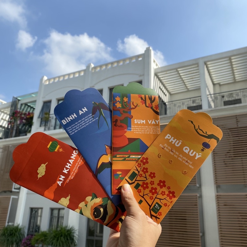 Bao Lì Xì Tết 2023 Quý Mão Mẫu Chất Lượng Cao Cán Mờ Tặng Kèm Túi Bóng Kính