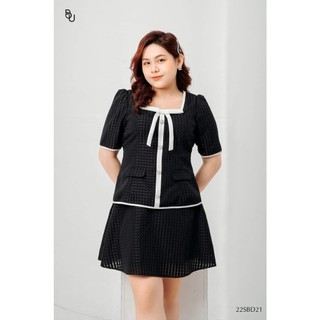 Đầm chữ A tay ngắn chạy viền độc lạ cho nàng bigsize ( thời trang vickyy.g - anitagreen ) NQ1122