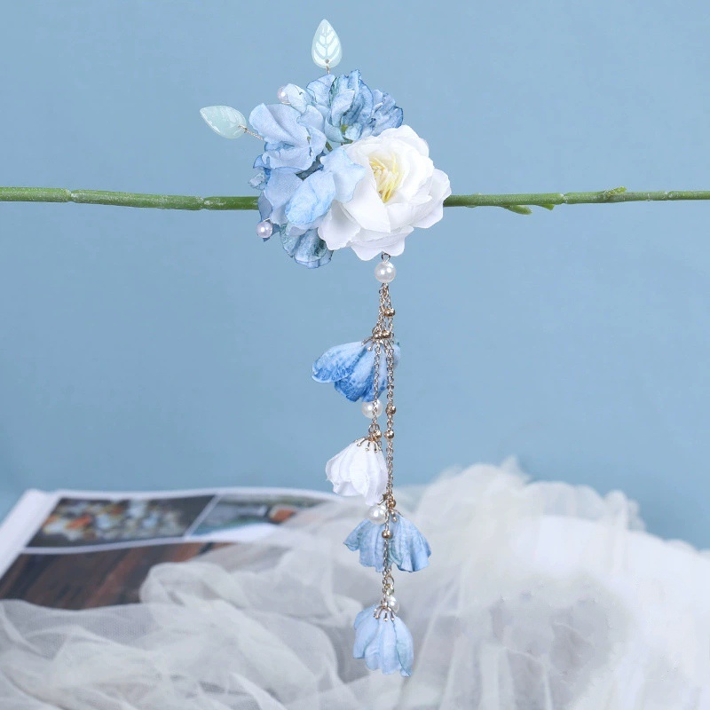 KẸP HOA CÀI TÓC CỔ TRANG CỔ PHONG ĐÍNH KẾT PHONG CÁCH HÁN PHỤC