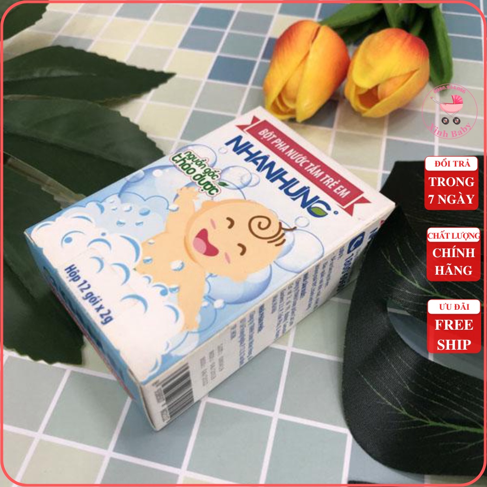 Combo 30 gói bột pha nước tắm Nhân Hưng (HSD 2023)
