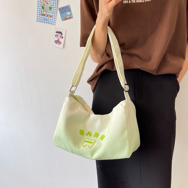 Ielgy Túi Đeo Chéo Màu gradient Phong Cách preppy Thời Trang Cho Nữ