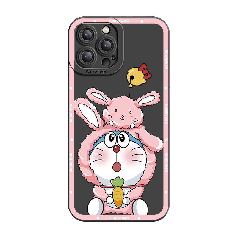 Ốp Điện Thoại Góc Vuông Hình Doraemon Dễ Thương Cho Samsung Galaxy S23 S22 Plus Note 20 Ultra S21 FE S20