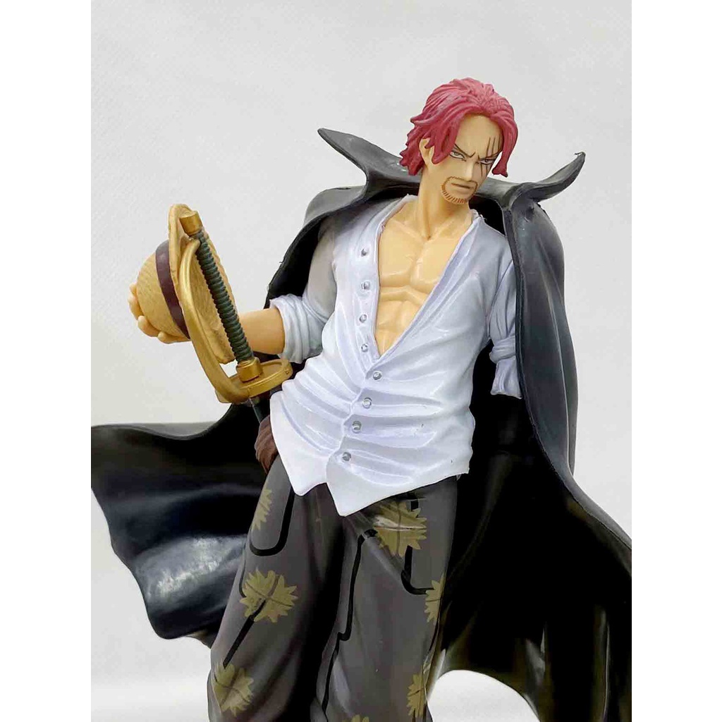 19 cm Mô hình Tứ hoàng Shanks tóc đỏ One piece