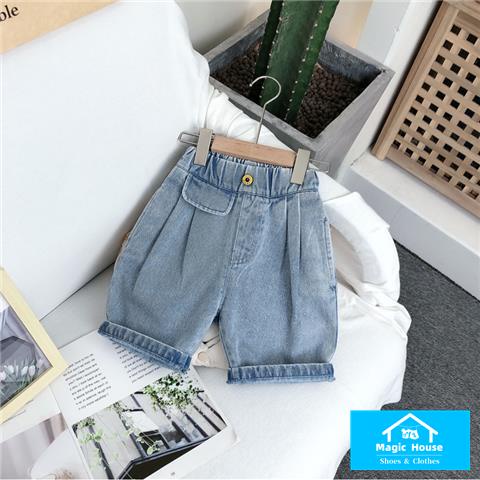 M & H ~  Quần Short Denim Mỏng Phong Cách Mới Năm 2022 Cho Bé Trai