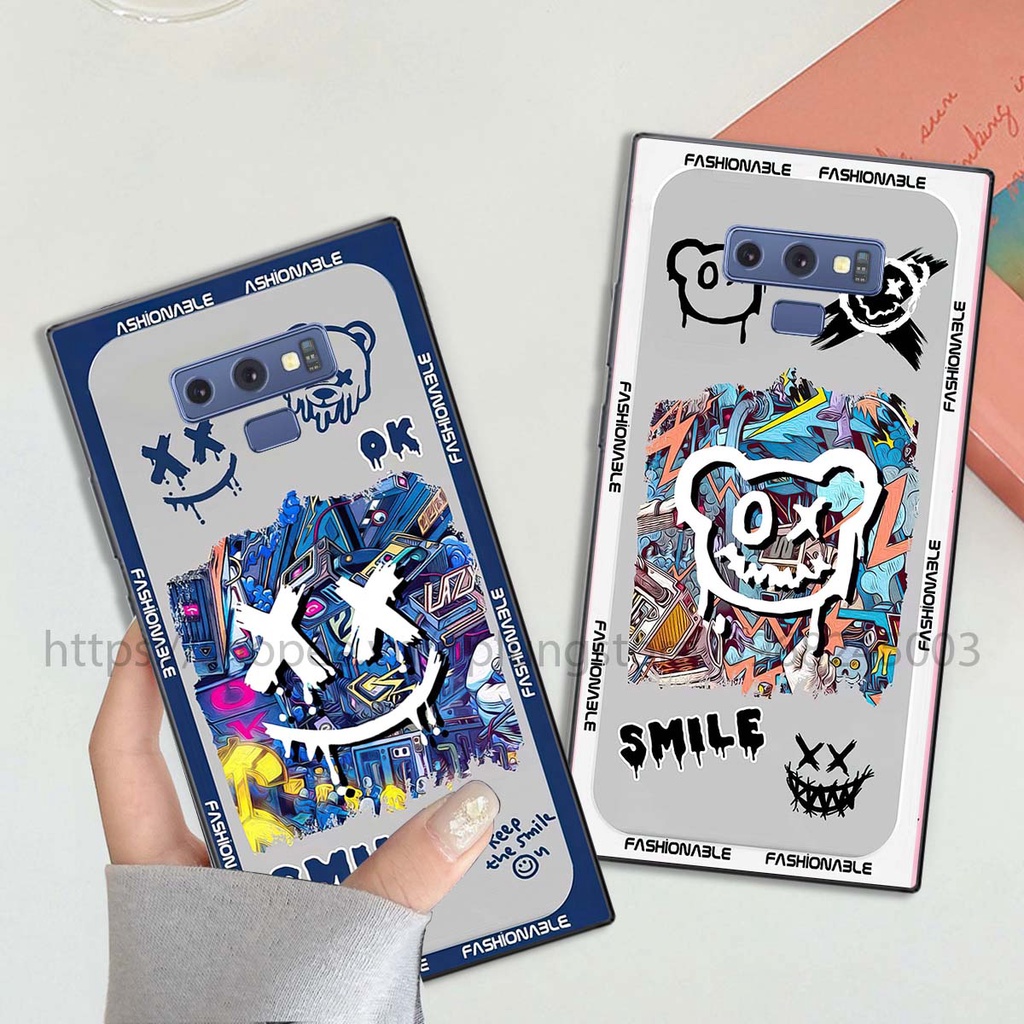 Ốp Samsung Note 8 / 8 Plus / 9 in hình Bear Brick,K@ws,smile,...hot trend