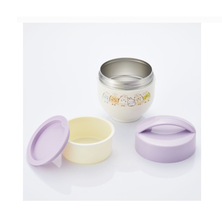 Hộp Đựng Cơm Trưa Giữ Nhiệt Bằng Thép Không Gỉ Hình Thỏ Sumikko Gurashi 300ml / Lọ 540ml