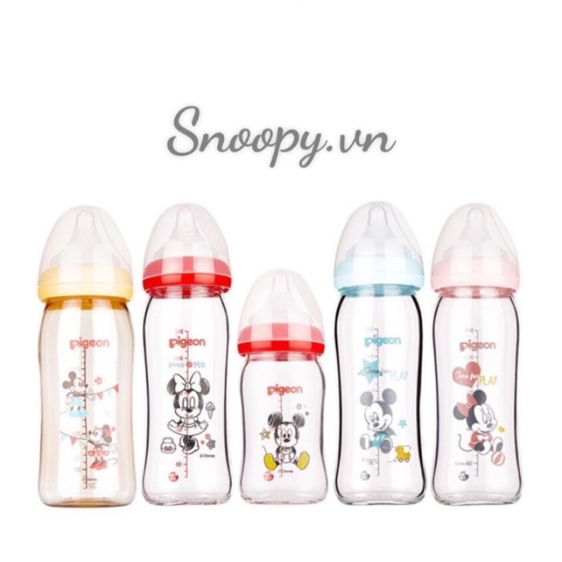 Bình Pigeon Thủy Tinh 240ml Và 160ml Nội Địa Trung