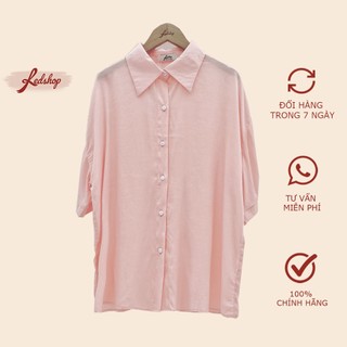 Áo sơ mi nữ tay lỡ form rộng phong cách Hàn Quốc Red Shop 29107