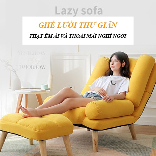 Ghế Sofa Thư Giãn, Ghế Bành, Tựa Lưng Có Thể Ngả 180 Độ Có Tặng Kèm Đôn | BigBuy360 - bigbuy360.vn