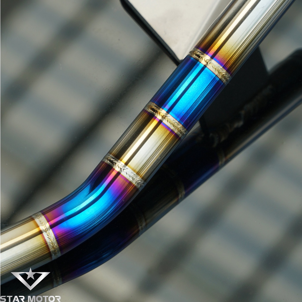 Tay xách, cảng sau Titanium Exciter 150, 155 chất liệu Titan mối hàn mũi tên