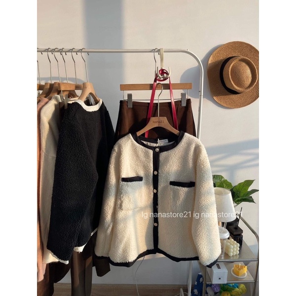 Áo khoác bông cổ viền Nana21 Nanastore21