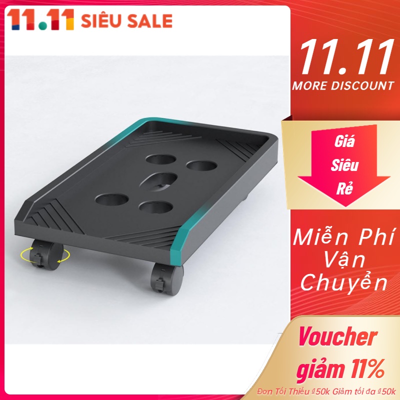 🌟Hàng Sẵn Chân Đỡ Thùng CPU Có Bánh Xe Và Lỗ Tản Nhiệt Ổn định an toàn Kệ để CPU máy tính di động 455*225mm【Carbon070】
