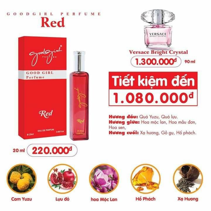 Nước Hoa Nữ Go///od Girl Perfume 20ml - Sẵn 5 Mùi