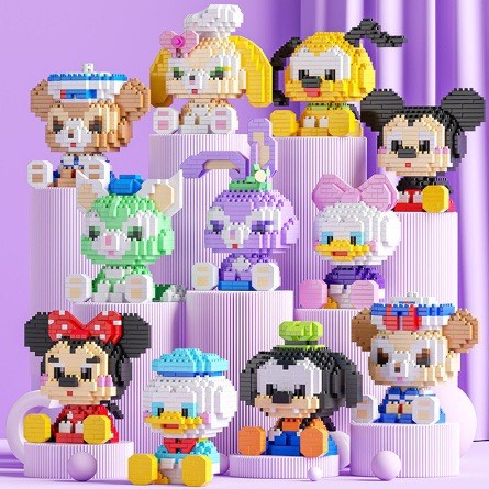 Bộ Đồ Chơi Lego 3D size lớn Hình Nhân Vật Hoạt Hình Disney Đáng Yêu Dành Cho Bé