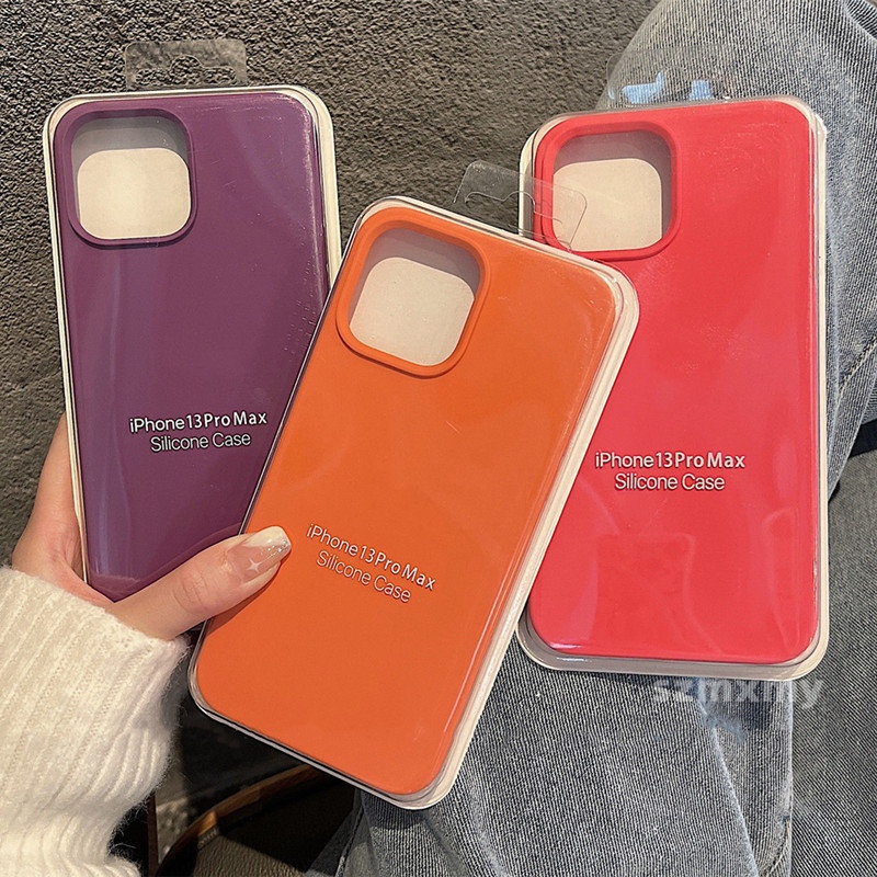 Ốp điện thoại Silicone DẻO HìNh Quả Cam Cho IPhone 14 12 13 11 Pro X XS Max XR 7 / 8 14Plus