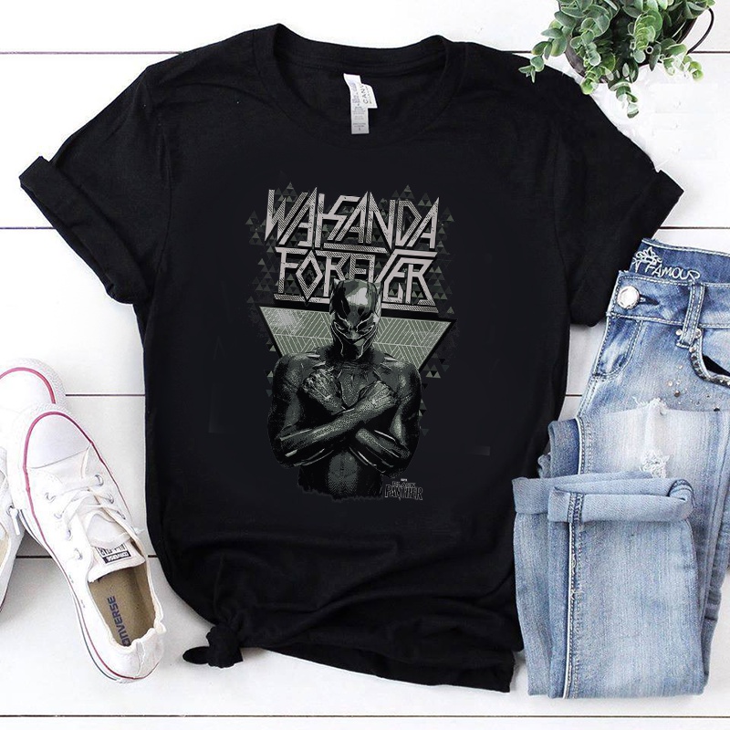 Áo thun Black Panther - Áo thun unisex Wakanda Forever cực cool