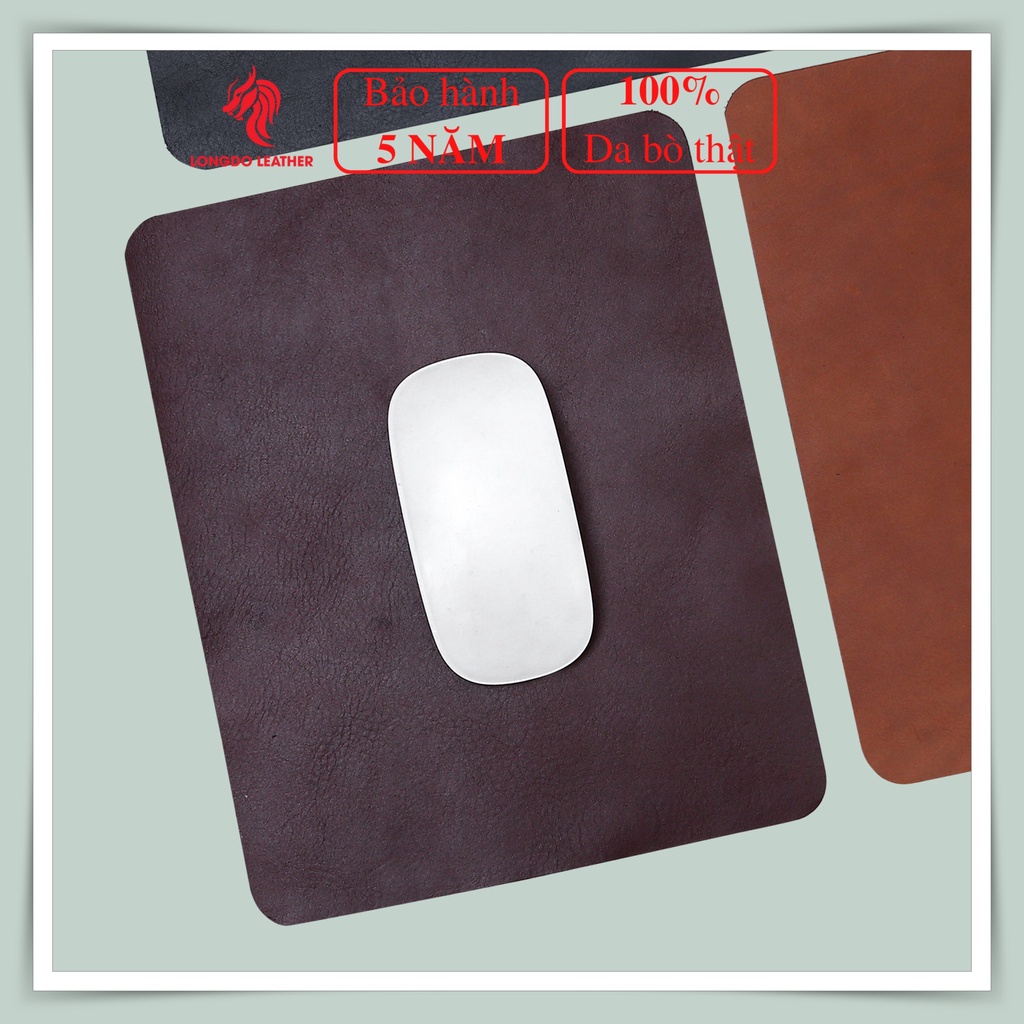 Lót chuột 40x45 da bò sáp - Bảo hành 5 năm - Thương hiệu Longdo Leather