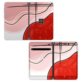Skin decal dán Surface Duo mẫu Abstract Red (đã cắt sẵn, dễ dán)