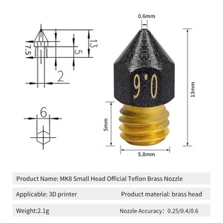Đầu Phun MK8, CR10 PTFE