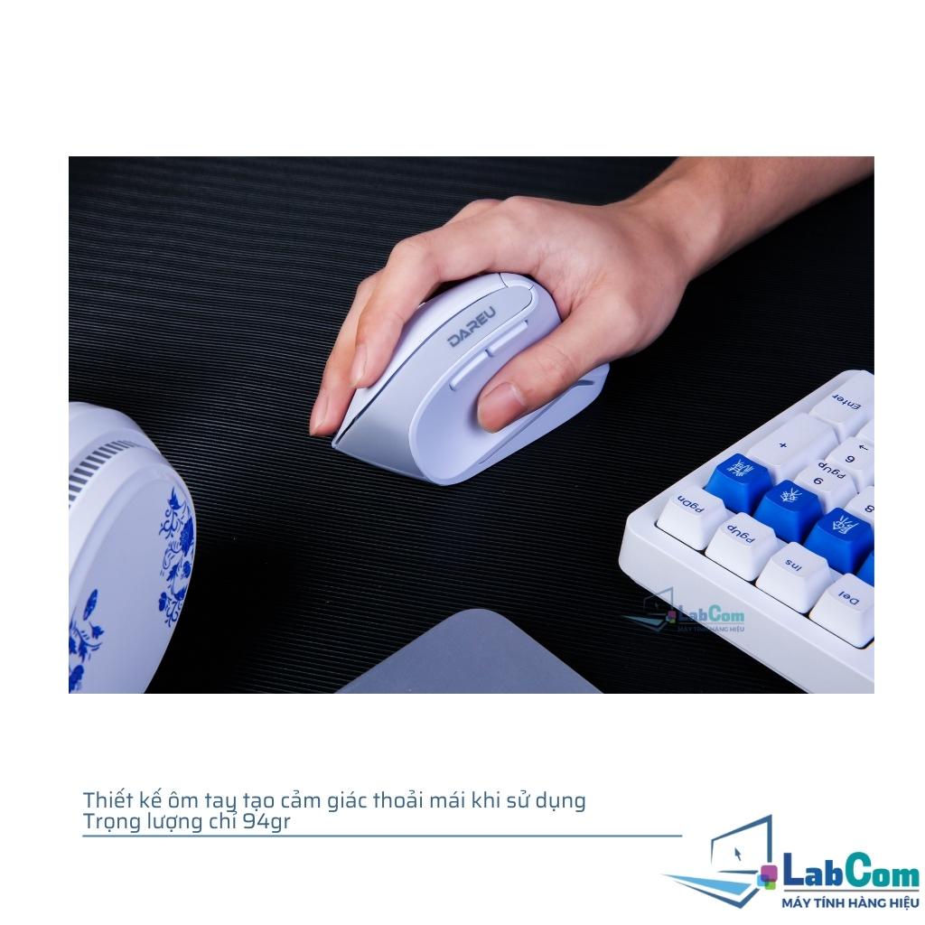 Chuột máy tính không dây Dareu LM108B - Kết nối Dual mode Bluetooth | Wireless 2.4gHz | Tặng kèm 02 pin AAA