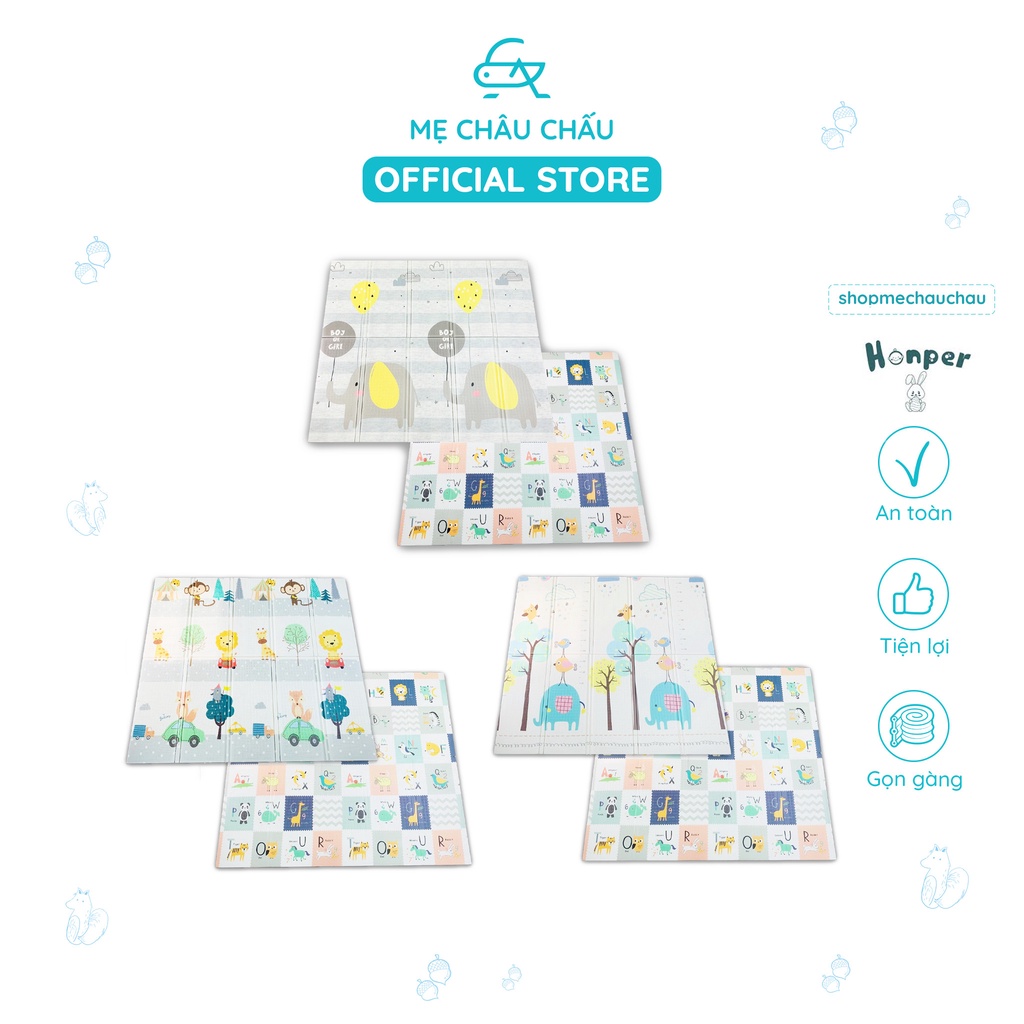 Thảm xốp gấp gọn Honper KT 180 x 200 x 1.5 cm chất liệu XPE cao cấp