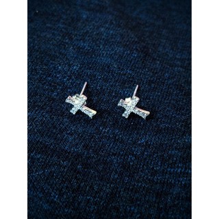 Khuyên tai thánh giá bạc 925