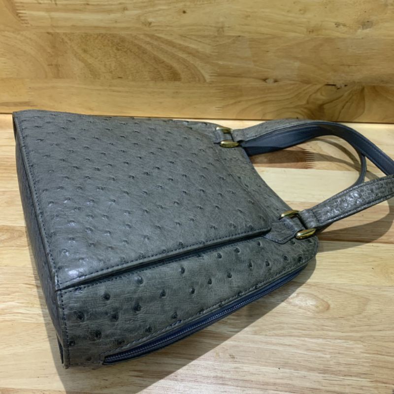 Túi xách da điểu dáng sang da thật secondhand  06221122