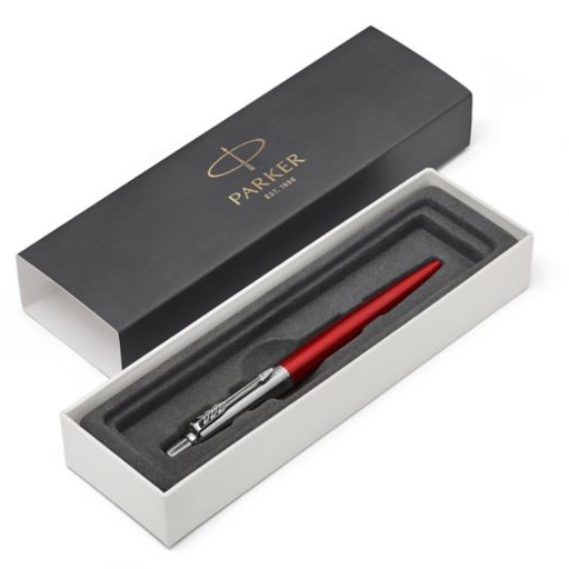 Bút bi, bút ký cao cấp Parker thân kim loại, thiết kế hiện đại thích hợp ký, làm quà tặng Parker Jotter Đ-KST Red CT